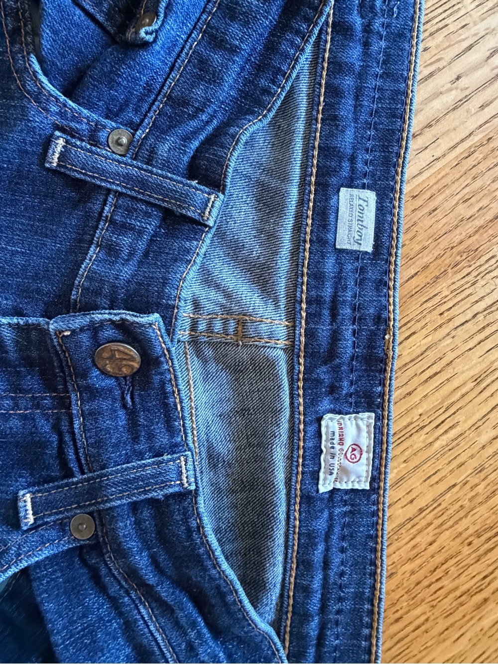 Ag Adriano Goldschmied Women’s Blue Straight Leg Jeans